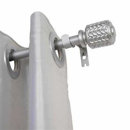 ESCENOGRAFIA 0.75 in. Curtain Rod for 86-120 in. Windows, Nickel ES3252064